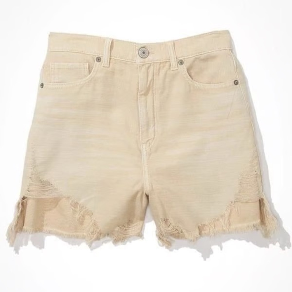 NWT American Eagle highest rise mom short khaki J034